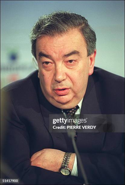 Yevgeny Primakov, than the advisor of Russian President Gorbachev, in picture dated 27 April 1991 in Paris. Former spymaster and Middle East expert...