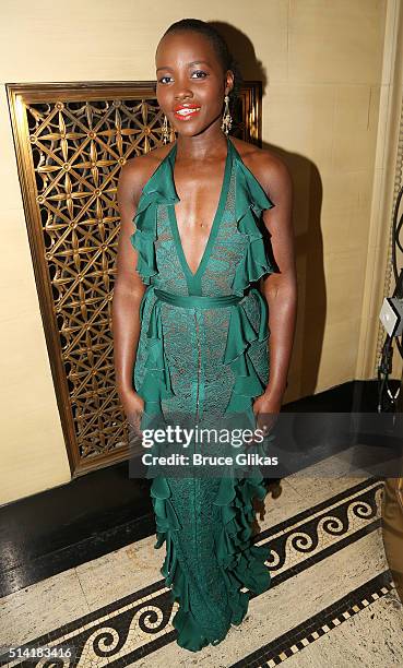 Lupita Nyong'o poses at the Opening Night After Party for "Eclipsed" at Gotham Hall on March 6, 2016 in New York City.