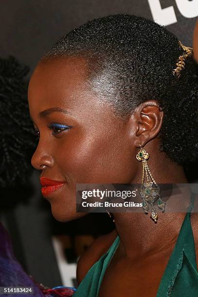 Lupita Nyong'o poses at the Opening Night After Party for "Eclipsed" at Gotham Hall on March 6, 2016 in New York City.