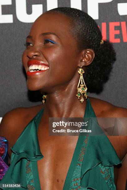 Lupita Nyong'o poses at the Opening Night After Party for "Eclipsed" at Gotham Hall on March 6, 2016 in New York City.