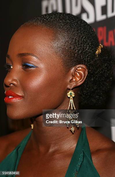 Lupita Nyong'o poses at the Opening Night After Party for "Eclipsed" at Gotham Hall on March 6, 2016 in New York City.