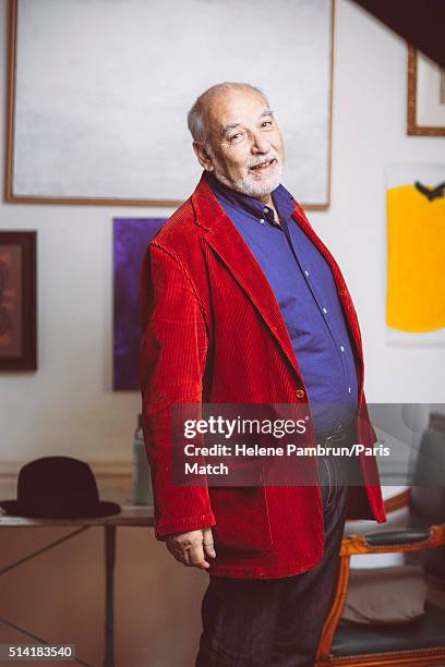 Writer Tahar Ben Jelloun is photographed for Paris Match on February 23, 2016 in London, England.