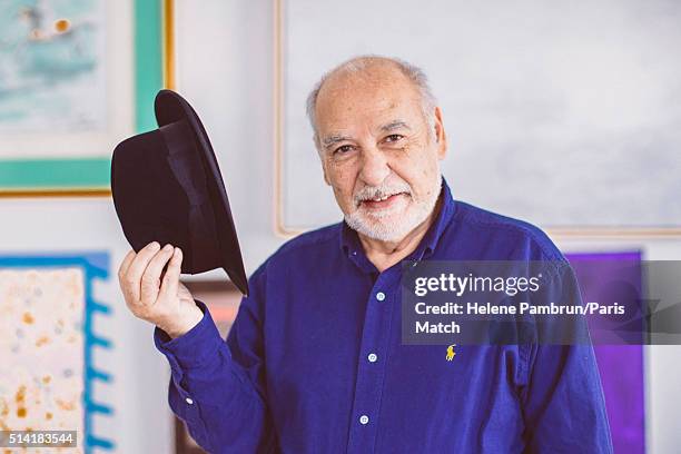 Writer Tahar Ben Jelloun is photographed for Paris Match on February 23, 2016 in London, England.