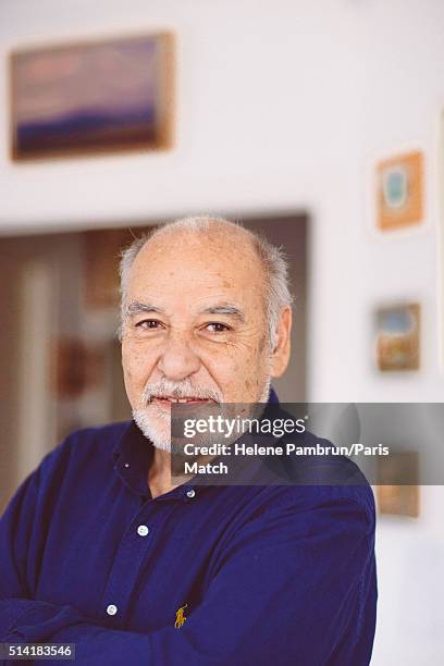 Writer Tahar Ben Jelloun is photographed for Paris Match on February 23, 2016 in London, England.