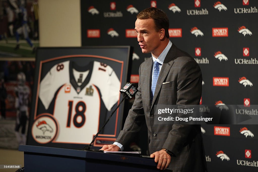 Peyton Manning Announces Retirement