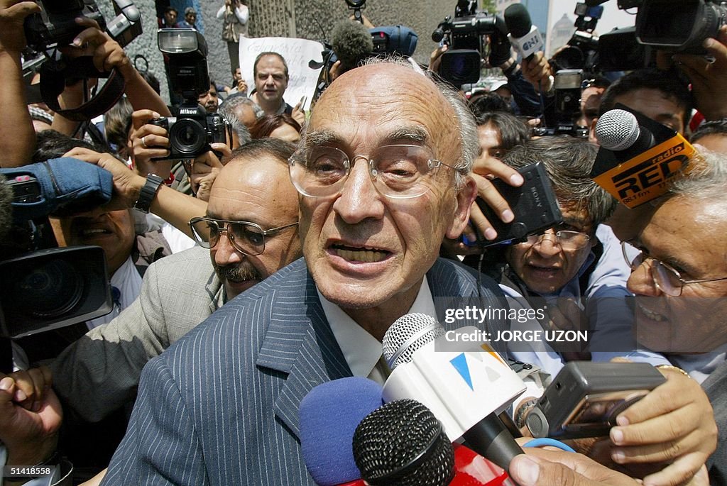 Ex-Mexican president Luis Echeverria (1970-76) is