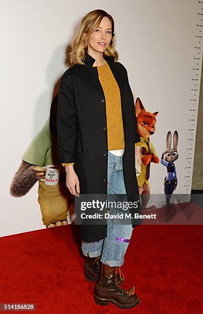 Sienna Guillory attends the UK Gala Screening of "Zootropolis" at Hackney Picturehouse on March 7, 2016 in London, England.