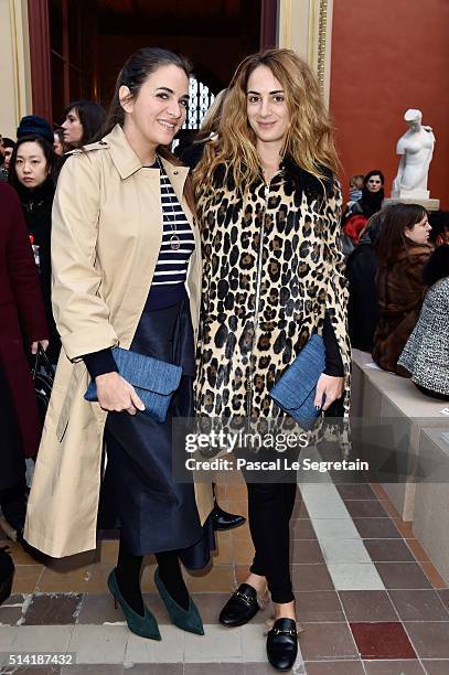 Laure Heriard Dubreuil and Alexia Niedzielski attend the Sonia Rykiel show as part of the Paris Fashion Week Womenswear Fall/Winter 2016/2017 on...