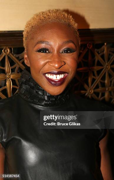 Cynthia Erivo poses at the Opening Night After Party for "Eclipsed" at Gotham Hall on March 6, 2016 in New York City.