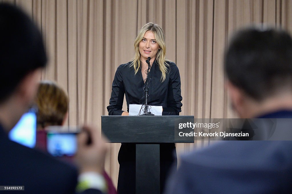 Maria Sharapova Announces She Failed Doping Test