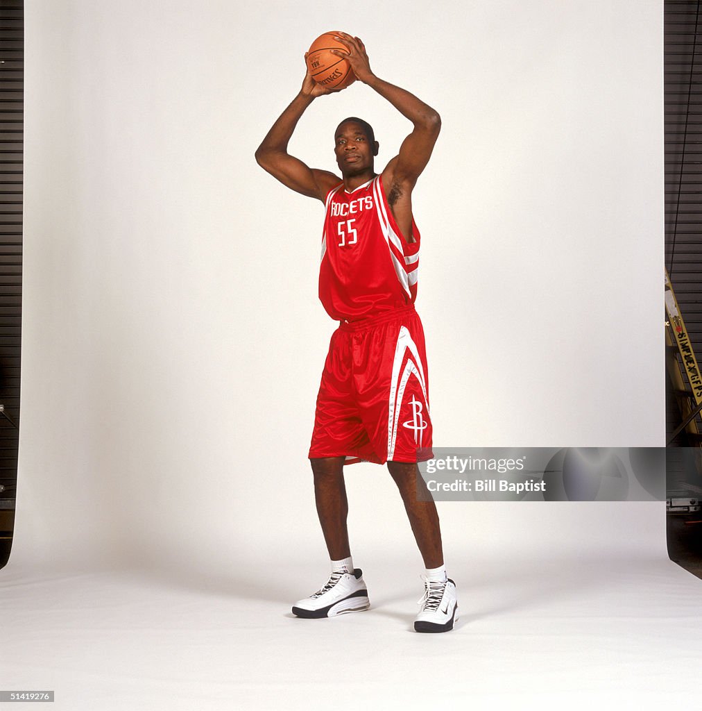 Mutamba Houston Rockets Dikembe Mutombo of the Houston Rockets poses for a portrait during ...
