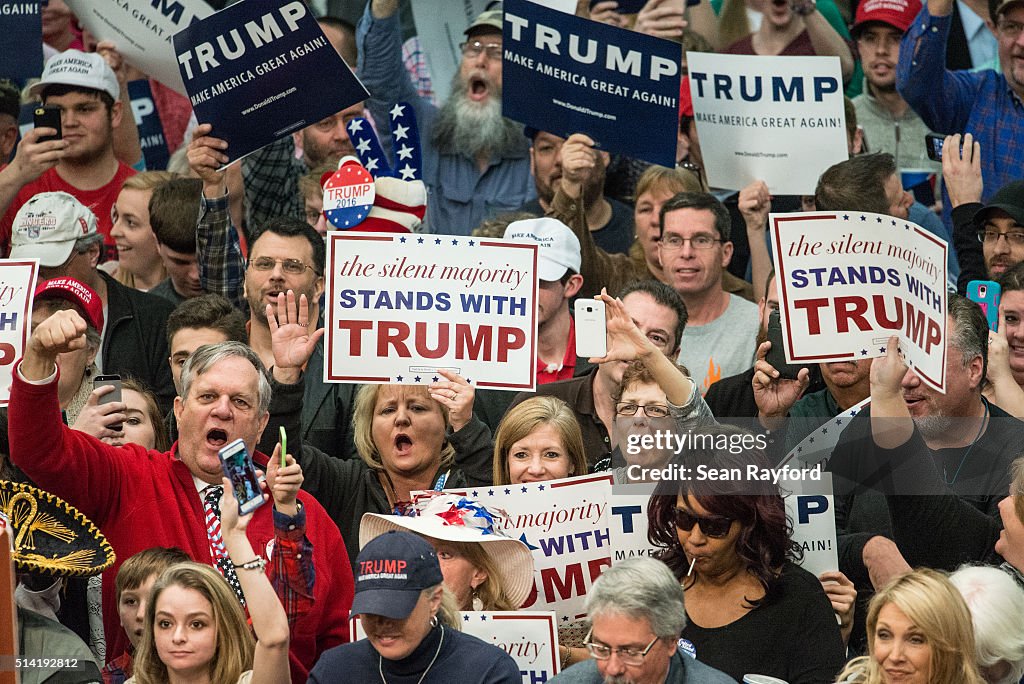 Donald Trump Holds Campaign Rally In North Carolina