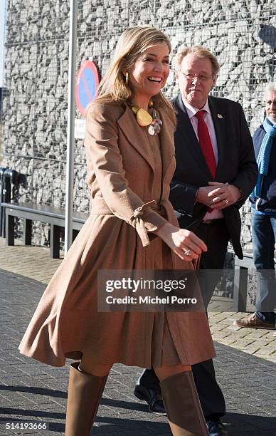 Queen Maxima of The Netherlands attends the Women Inc. Gender sensitive health care seminar on March 7, 2016 in Oegstgeest, Netherlands.