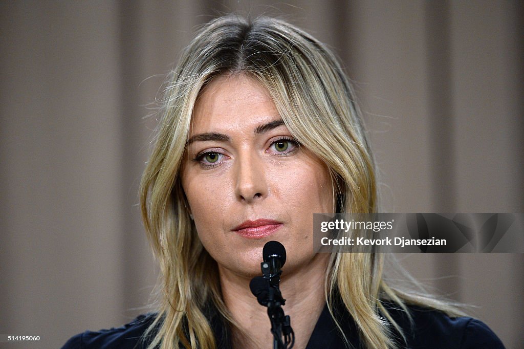 Maria Sharapova Announces She Failed Doping Test