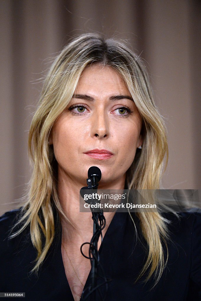 Maria Sharapova Announces She Failed Doping Test