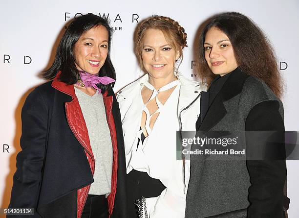 Elyse Walker and guests attend FORWARD by Elyse Walker Cocktail Party on March 7, 2016 in Paris, France.
