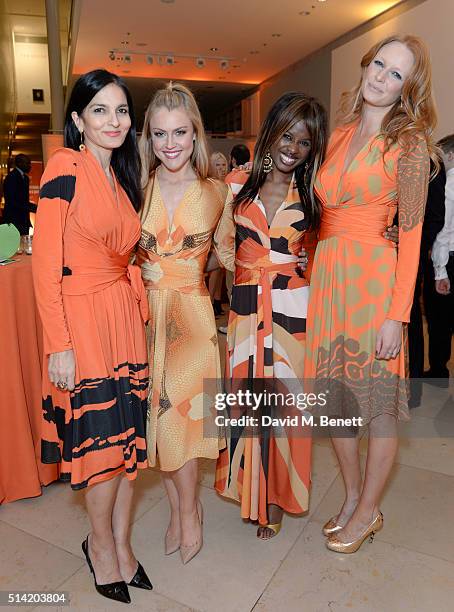 Yasmin Mills,.Camilla Kerslake,June Sarpong,Olivia Inge at The United Nations Trust Women United Dinner supported by The LDNY Foundation and Goldman...