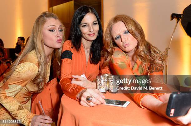 Camilla Kerslake,Yasmin Mills,Olivia Inge at The United Nations Trust Women United Dinner supported by The LDNY Foundation and Goldman Sachs at...