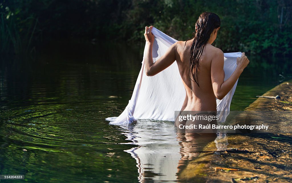 Woman in the water