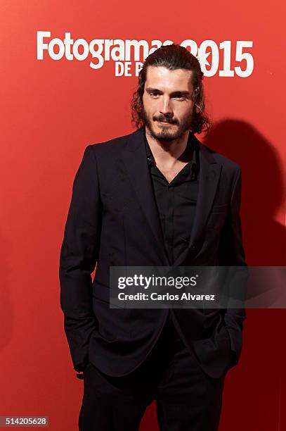 Spanish actor Yon Gonzalez attends the Fotogramas Awards 2015 at the Joy Eslava Club on March 7, 2016 in Madrid, Spain.