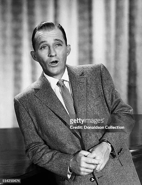 Actor Bing Crosby poses for a portrait with circa 1945.