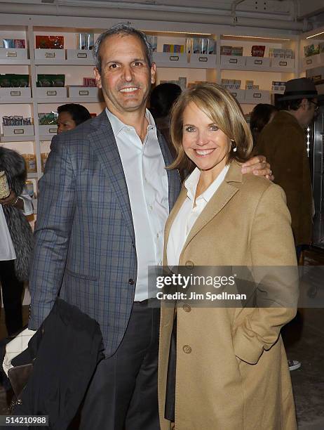 Journalist Katie Couric and husband John Molner attend Roadside Attractions with The Cinema Society & Belvedere Vodka host The New York premiere of...