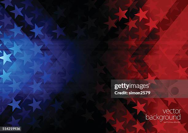stockillustraties, clipart, cartoons en iconen met stars and stripes background - us republican party 2016 presidential candidate
