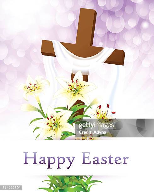 easter - easter lily stock illustrations