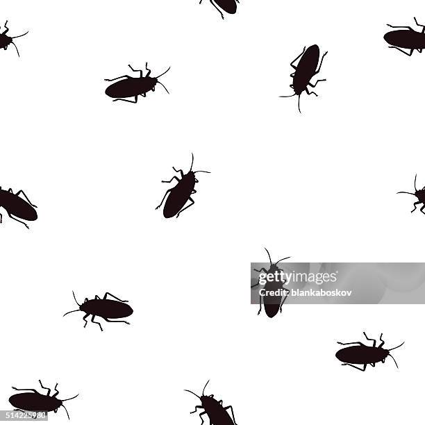 bug pattern - cockroach stock illustrations