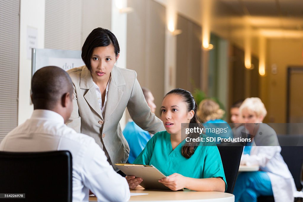 Nurse interrviews at hospital job fair