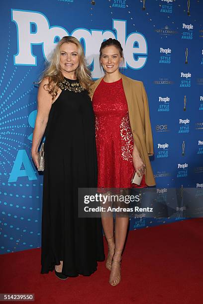 Bar Refaeli and her mother Tzipi Levine attend the PEOPLE Style Awards at Hotel Vier Jahreszeiten on March 7, 2016 in Munich, Germany.