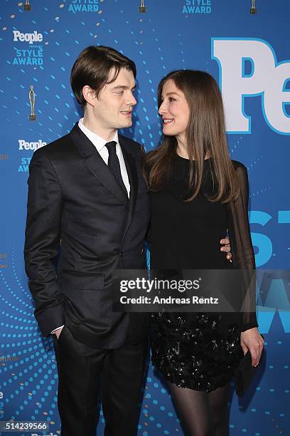 Alexandra Maria Lara and her husband Sam Riley attend the PEOPLE Style Awards at Hotel Vier Jahreszeiten on March 7, 2016 in Munich, Germany.