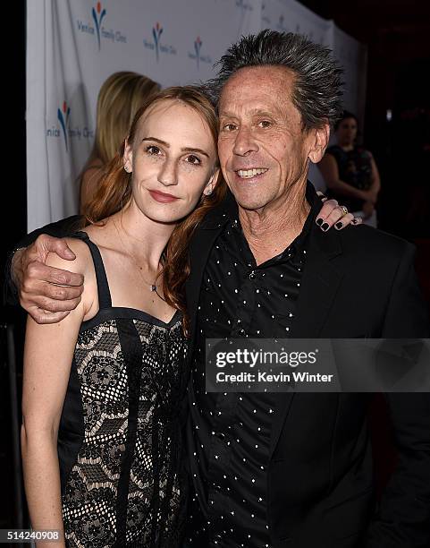 Producer Brian Grazer and daughter Sage Grazer attend the Venice Family Clinic Silver Circle Gala 2016 honoring Brett Ratner and Bill Flumenbaum at...