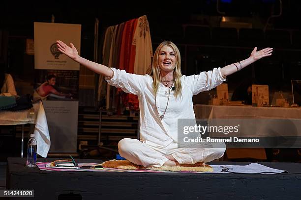 Angela Lindvall attends Impact Garden presented by REBUILD Globally at Madison Square Garden on March 7, 2016 in New York City.