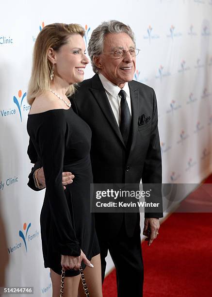 Singer Frankie Valli and guest attend the Venice Family Clinic Silver Circle Gala 2016 honoring Brett Ratner and Bill Flumenbaum at The Beverly...