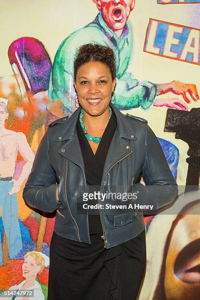 Linda Powell attends "The Royale" Opening Night at Mitzi E. Newhouse Theater Lobby on March 7, 2016 in New York City.