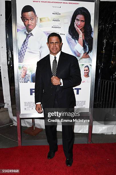 Actor Keith Middlebrook attends the premiere of Lionsgate's 'The Perfect Match' at ArcLight Hollywood on March 7, 2016 in Hollywood, California.