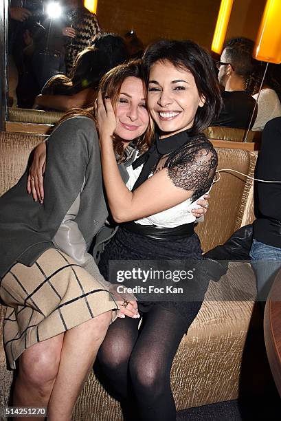 Sarah Guetta and Saida Jawad attend the 'M.Georges Restaurant' : Opening Party - Paris Fashion Week Womenswear Fall/Winter 2016/2017 on March 7, 2016...