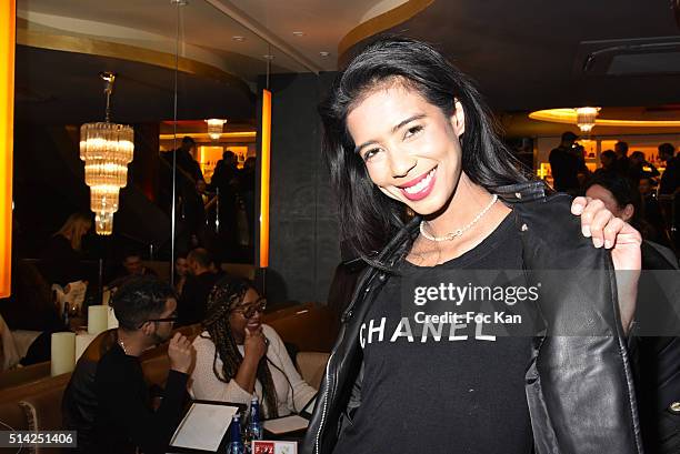 Model Rani Vanouska T. Modely aka Vanessa Modely attends the 'M.Georges Restaurant' : Opening Party - Paris Fashion Week Womenswear Fall/Winter...