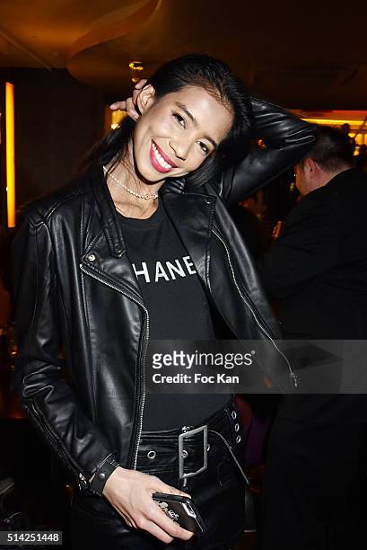 Model Rani Vanouska T. Modely aka Vanessa Modely attends the 'M.Georges Restaurant' : Opening Party - Paris Fashion Week Womenswear Fall/Winter...