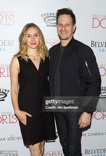 Actor Josh Charles and wife Sophie Flack attend Roadside Attractions with The Cinema Society & Belvedere Vodka host The New York premiere of "Hello,...