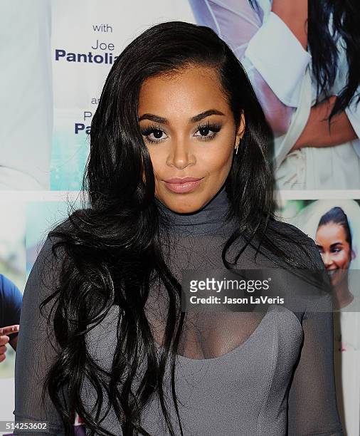 Actress Lauren London attends the premiere of "The Perfect Match" at ArcLight Hollywood on March 7, 2016 in Hollywood, California.
