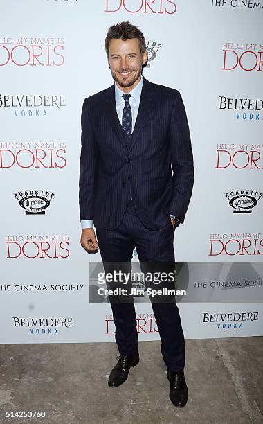 Model Alex Lundqvist attends Roadside Attractions with The Cinema Society & Belvedere Vodka host The New York premiere of "Hello, My Name is Doris"...