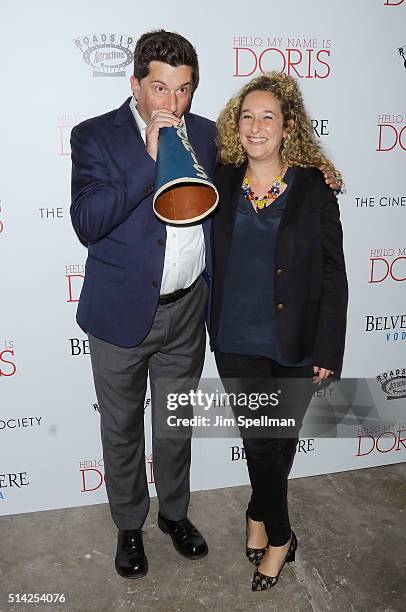 Director Michael Showalter and producer Riva Marker attends Roadside Attractions with The Cinema Society & Belvedere Vodka host The New York premiere...