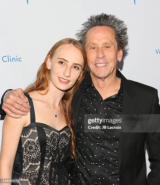 Brian Grazer and Sage Grazer attend the Venice Family Clinic Silver Circle Gala 2016 Honoring Brett Ratner And Bill Flumenbaum at The Beverly Hilton...