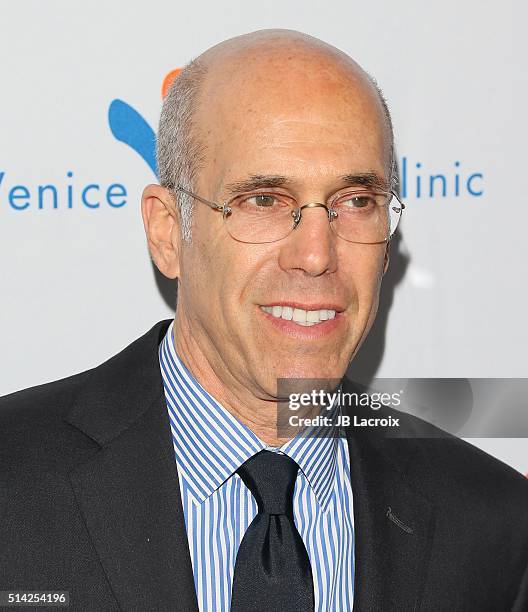 Jeffrey Katzenberg attends the Venice Family Clinic Silver Circle Gala 2016 Honoring Brett Ratner And Bill Flumenbaum at The Beverly Hilton Hotel on...