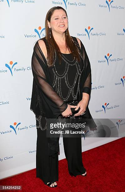 Camryn Manheim attends the Venice Family Clinic Silver Circle Gala 2016 Honoring Brett Ratner And Bill Flumenbaum at The Beverly Hilton Hotel on...