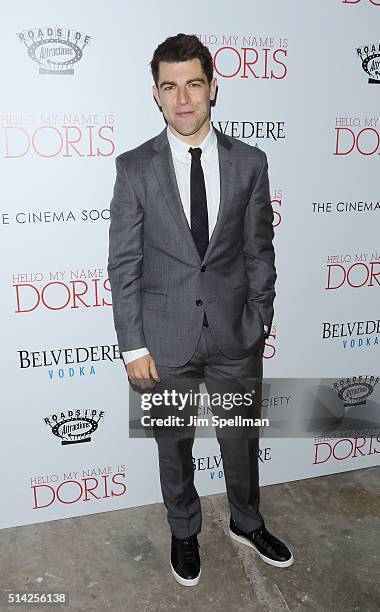 Actor Max Greenfield attends Roadside Attractions with The Cinema Society & Belvedere Vodka host The New York premiere of "Hello, My Name is Doris"...