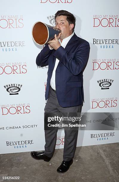 Director Michael Showalter attends Roadside Attractions with The Cinema Society & Belvedere Vodka host The New York premiere of "Hello, My Name is...
