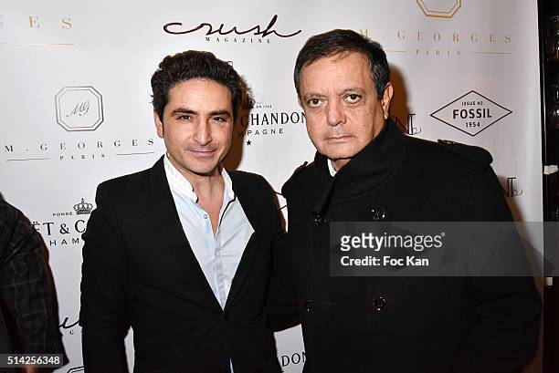 David Benaim and Edouard Nahum attend the 'M.Georges Restaurant' : Opening Party - Paris Fashion Week Womenswear Fall/Winter 2016/2017 on March 7,...